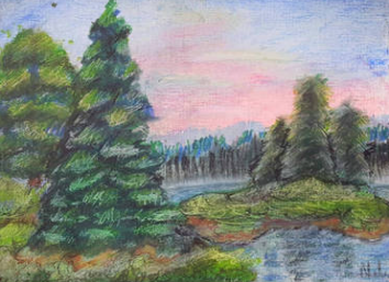 bob ross landscape